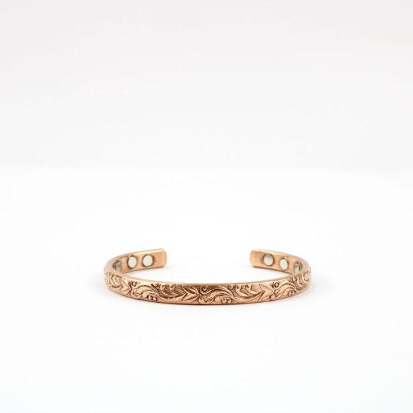 Copper magnet bracelet: model 6
